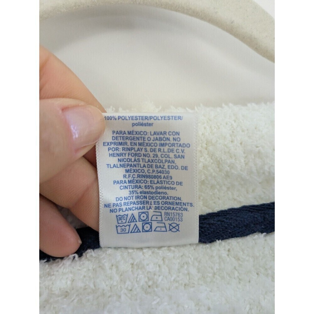 Champion Women's Soft Knit Light Blue & Navy Lounge Pajama Set Top & Shorts 2XL - Picture 8 of 11